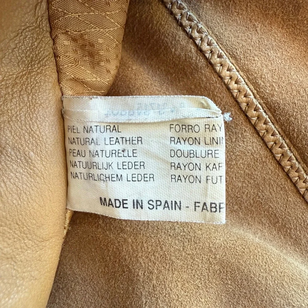 TORRAS Suede Bomber Jacket Mens Tan‎ Leather Zip Front Casual Outerwear XL